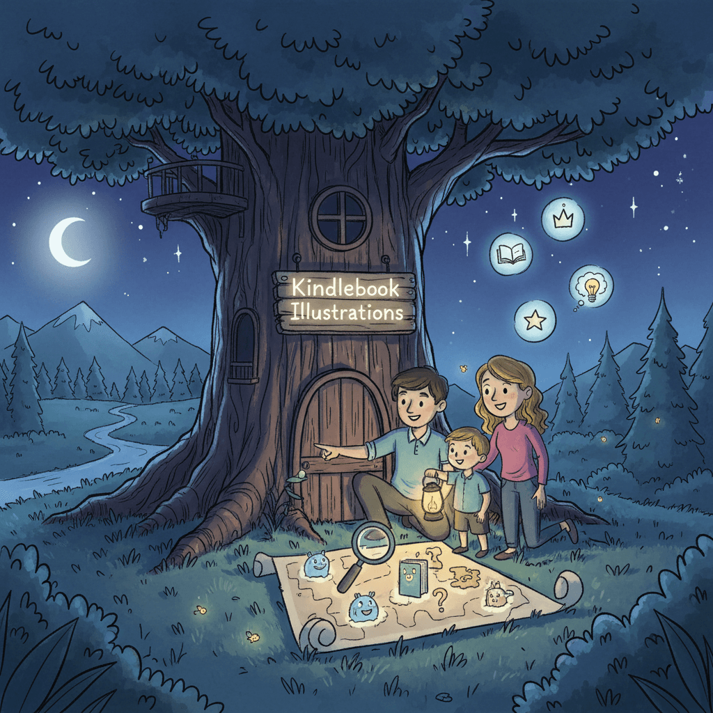 Amazon KDP keyword research method illustration